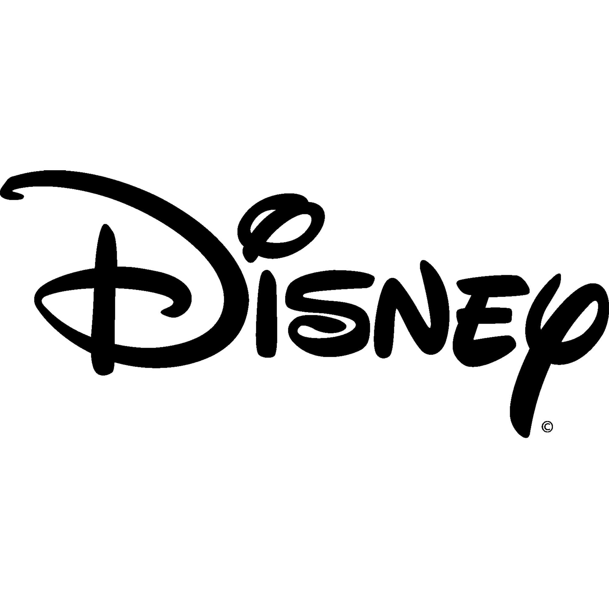 [CITYPNG.COM]Disney Company Typography Black Logo PNG - 2000x2000