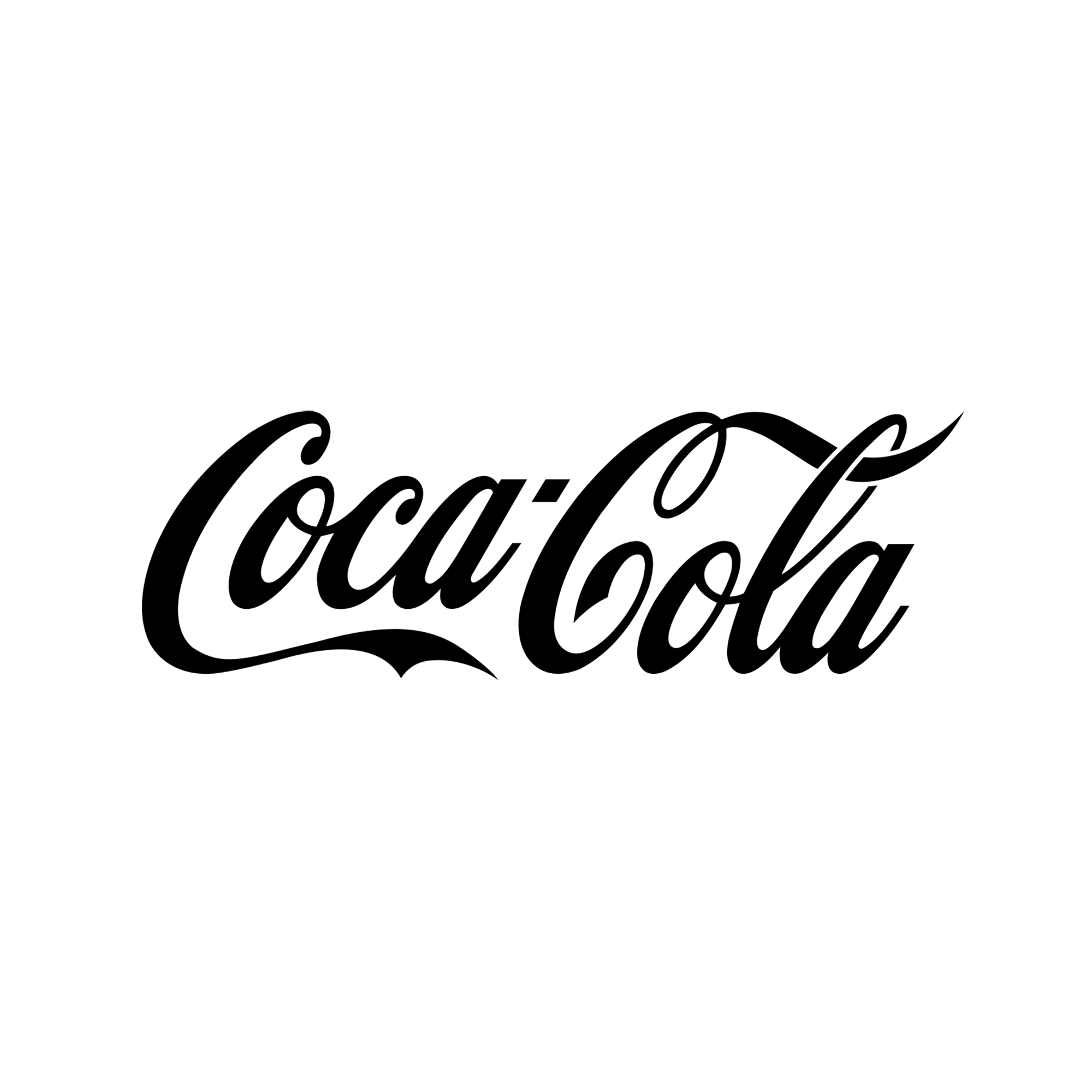 [CITYPNG.COM]HD Black Coca Cola Logo PNG - 2000x2000