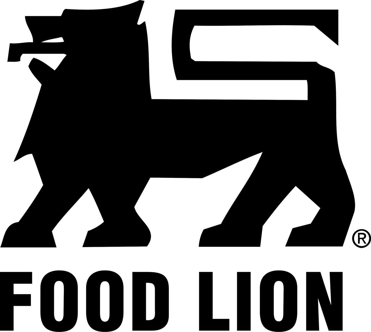 food-lion-logo-black-and-white